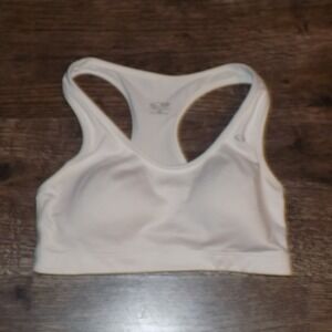 Champion C9 Sports Bra Womens Small White Excellent Racerback Mesh Workout